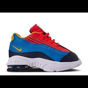 AIR MAX 95 TD 'CRIMSON BLUE' Spider-Man Sneakers - RARE - 6C